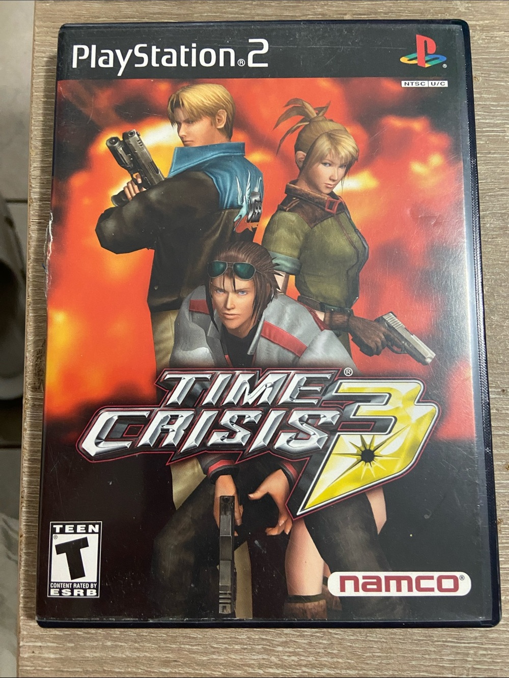 Time Crisis 3 (Sony PlayStation 2, 2003) Manual & Case Only *No Game Disc*